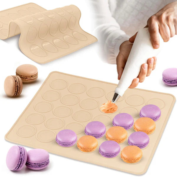 Backmatte für Macarons aus Silikon 21x5x29cm