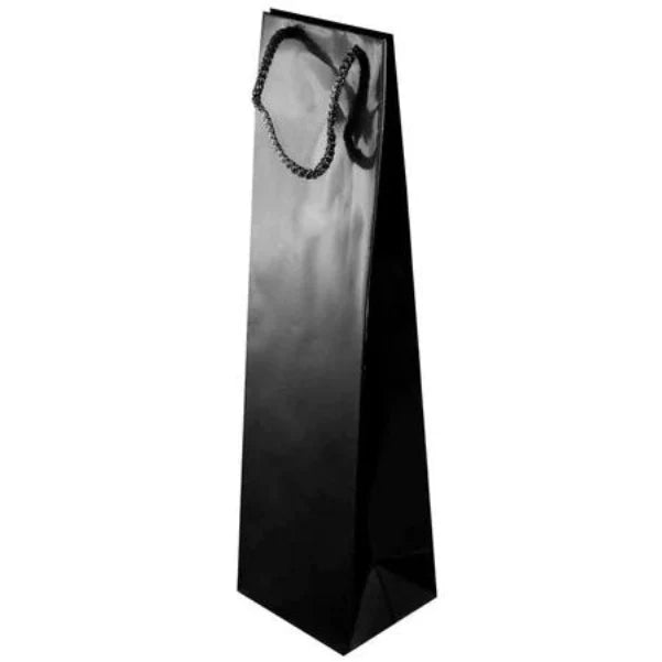 Laminierte Tasche mit Kordelgriff SCHWARZ 110x90x400mm