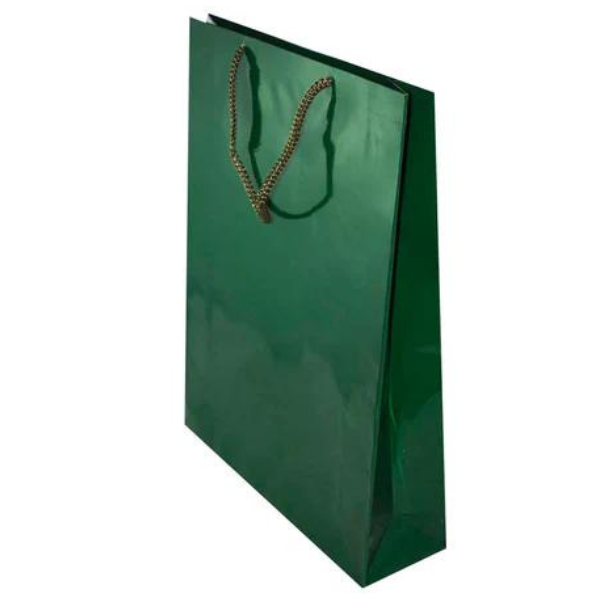 Laminierte Tasche mit Schnurgriff 300x100x400mm Grün