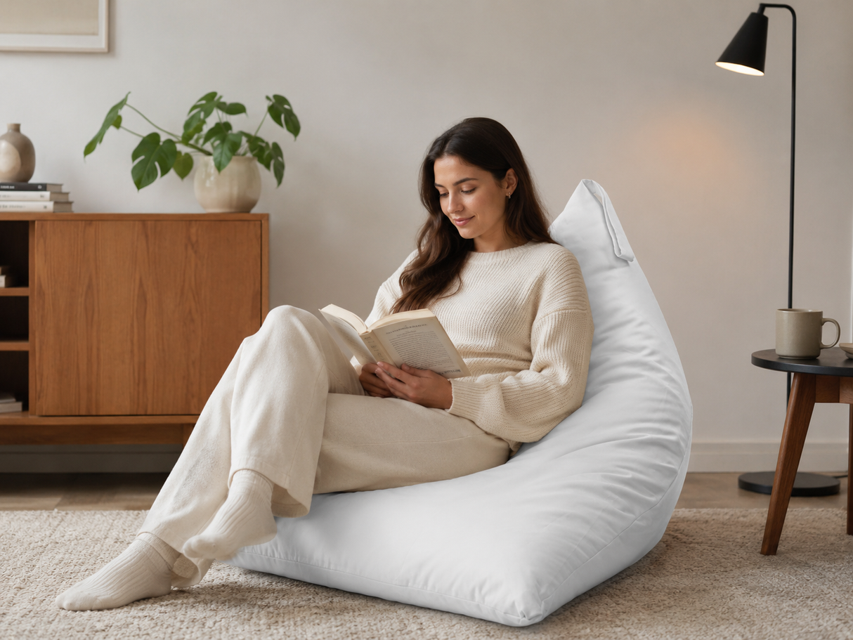 Kissen XL OXFORD Pouf, einfarbig