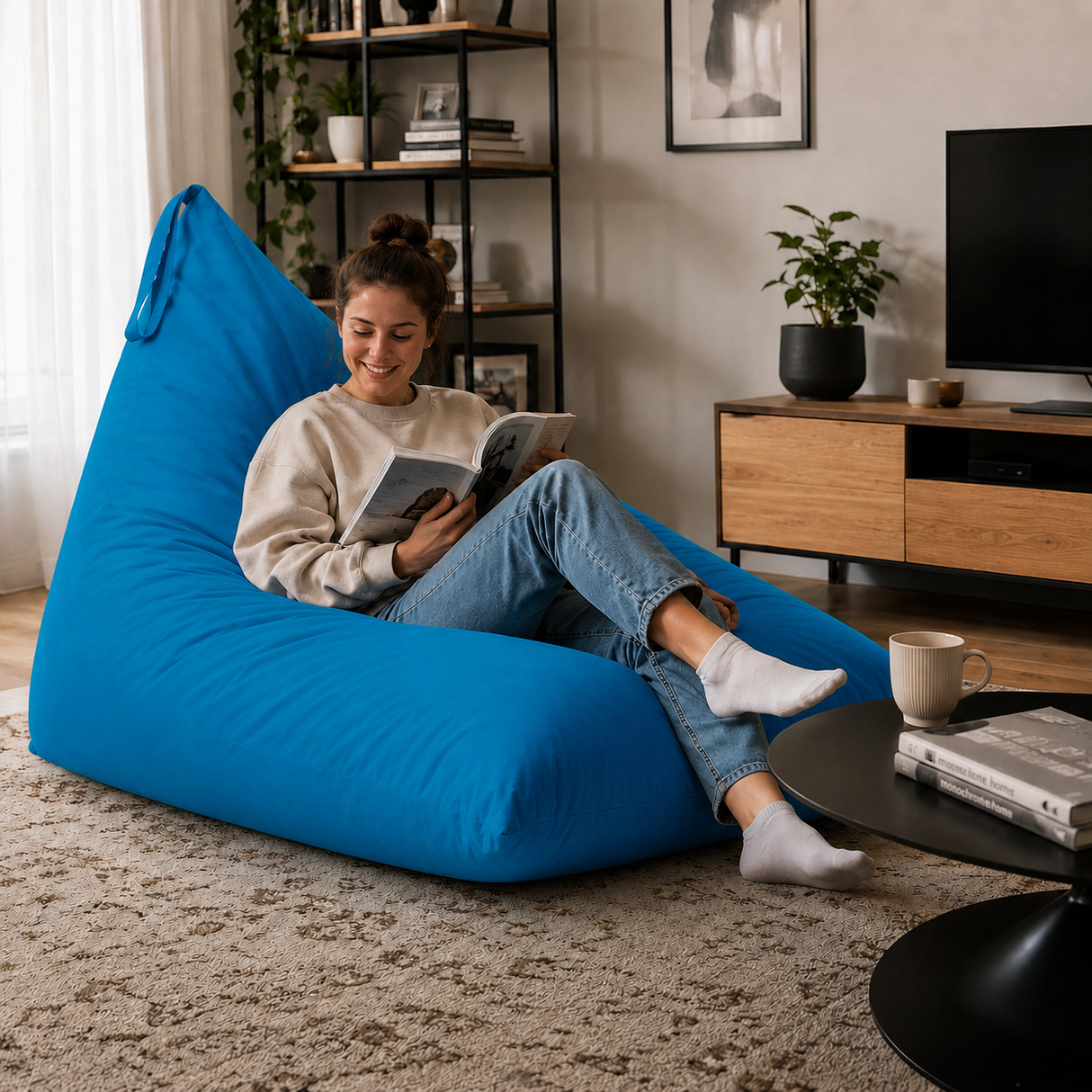 Pufa pillow XXL OXFORD Jednokolorowe
