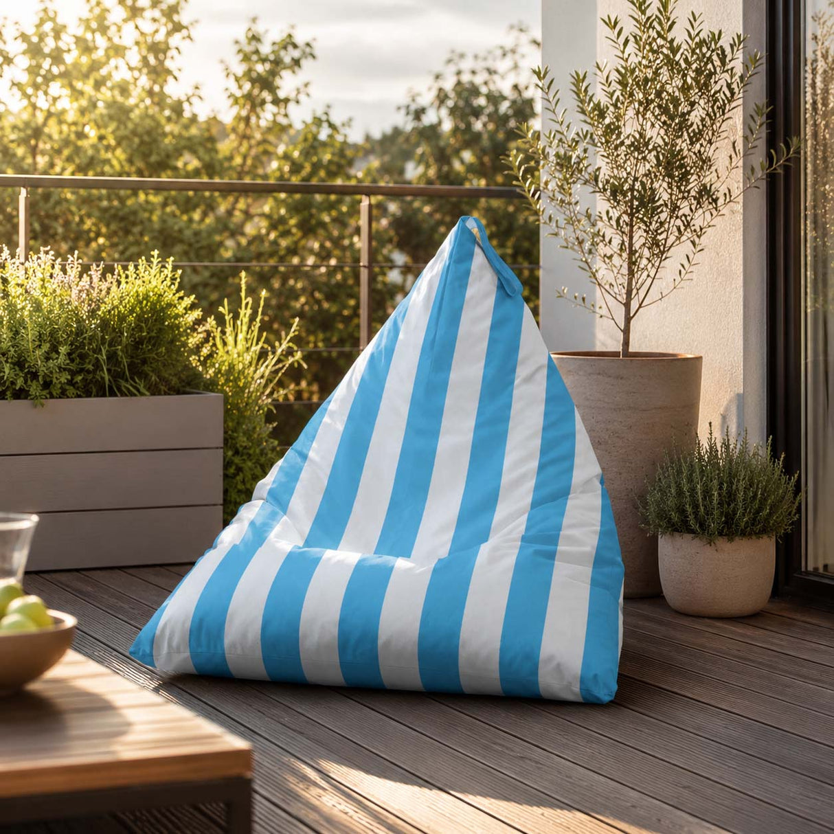 Sitzsack Pillow XL OXFORD Bunt Gestreift