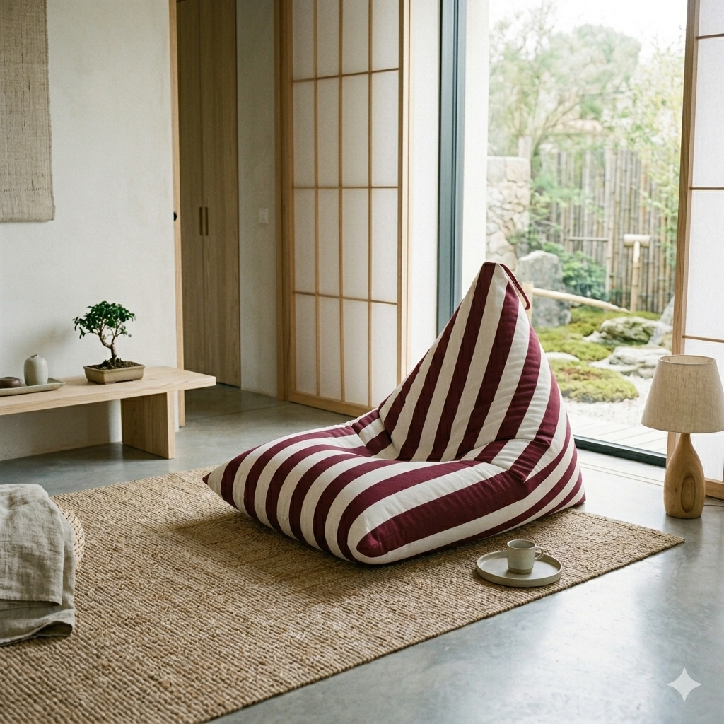 Sitzsack Pillow XXL OXFORD Bunt Gestreift
