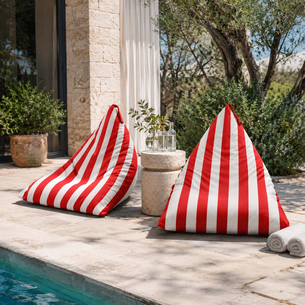 Sitzsack Pillow XL OXFORD Bunt Gestreift