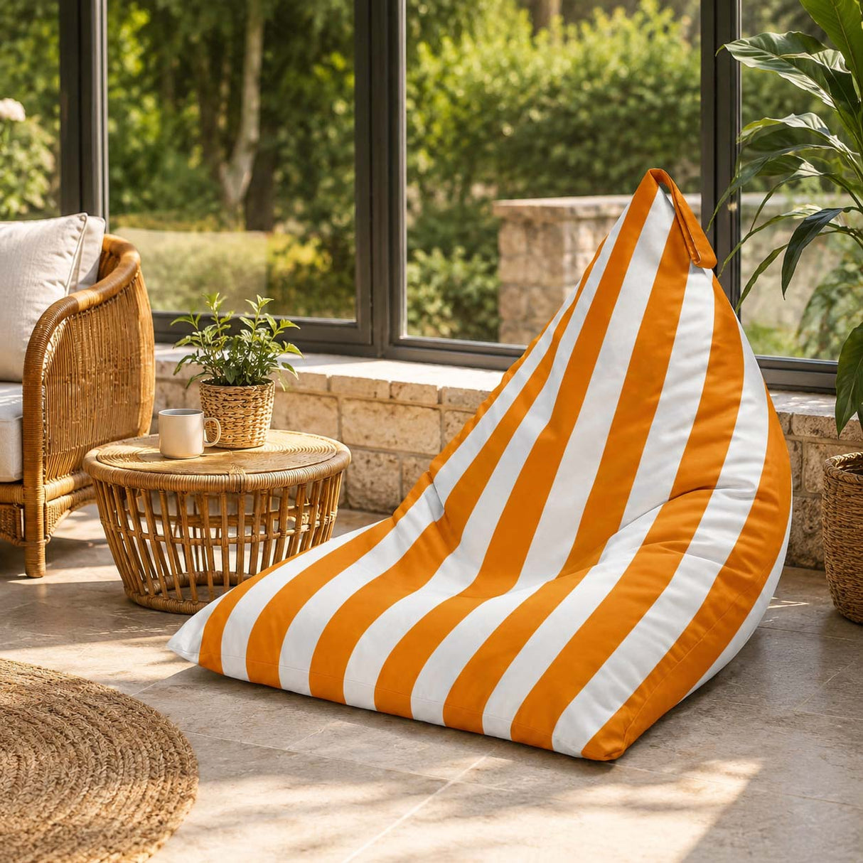 Sitzsack Pillow XL OXFORD Bunt Gestreift