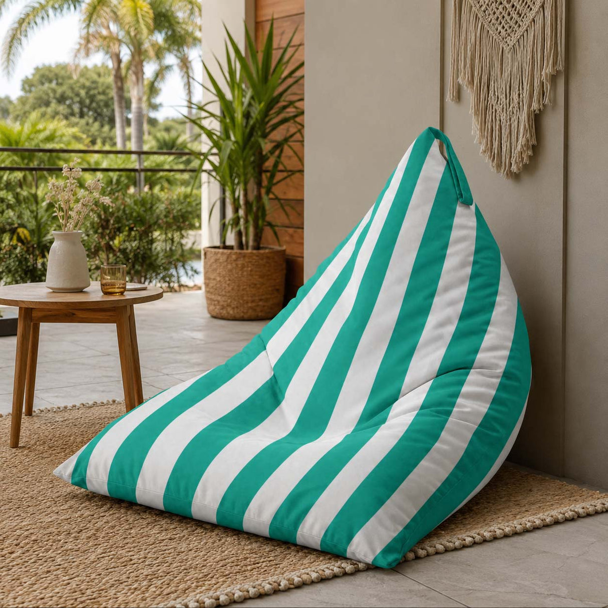 Sitzsack Pillow XL OXFORD Bunt Gestreift