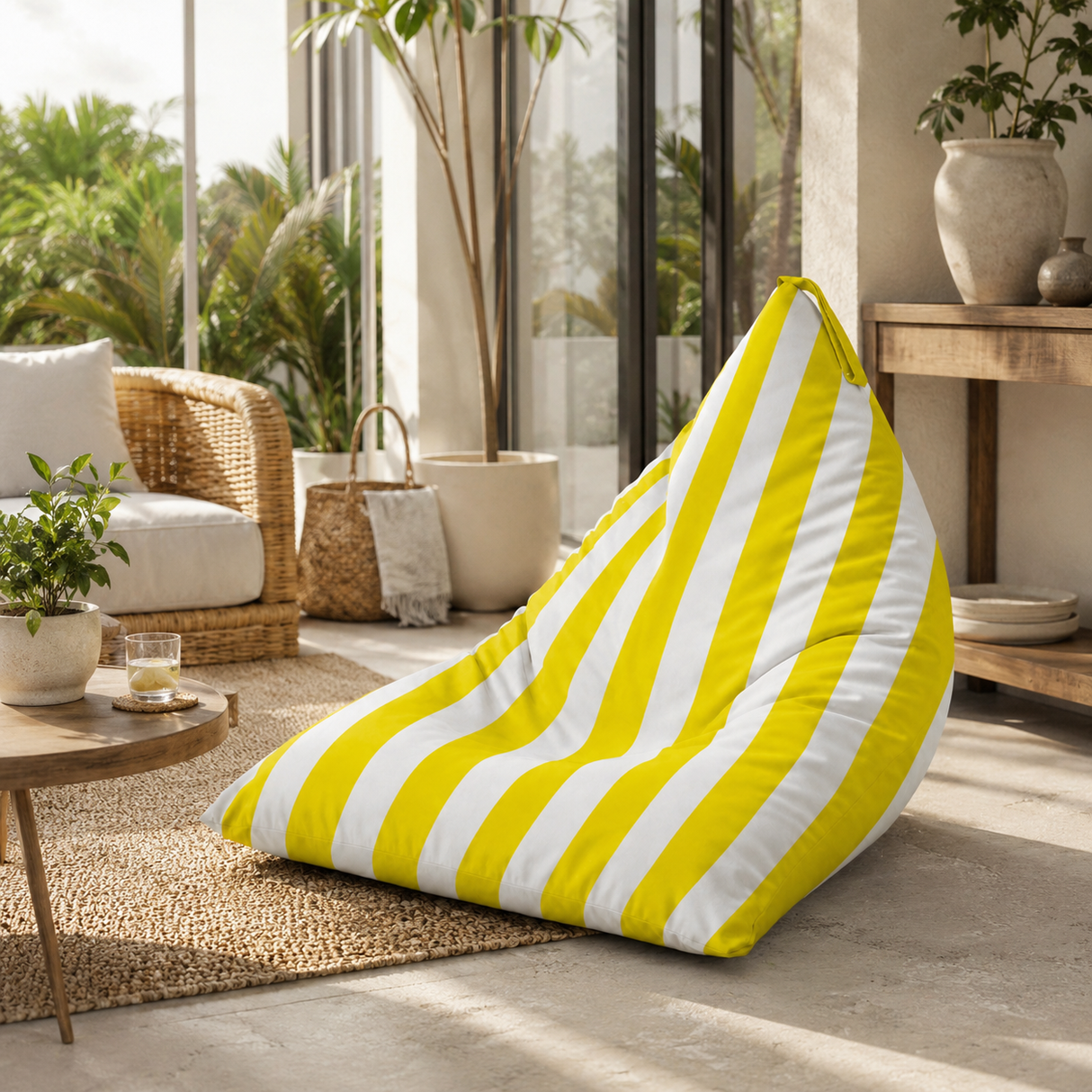 Sitzsack Pillow XL OXFORD Bunt Gestreift