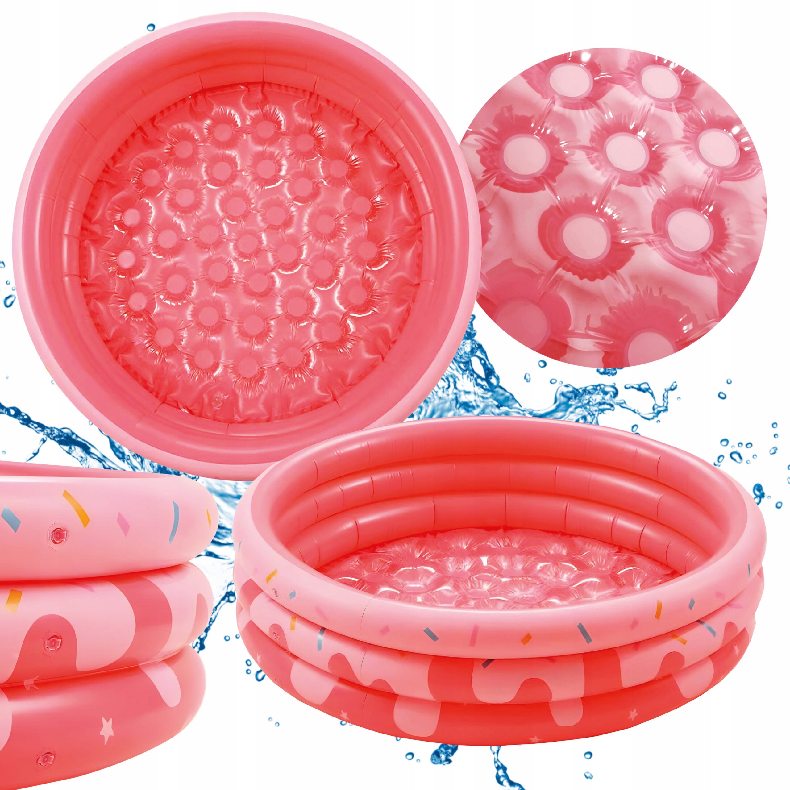 Kinder-Gartenpool Weichem Boden Rosa