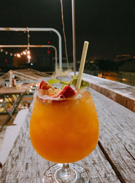 Dicke Papierstrohhalme Braun 20 cm – 200 Stück