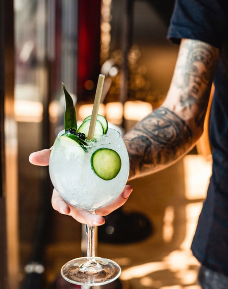 Dicke Papierstrohhalme Braun 20 cm – 200 Stück