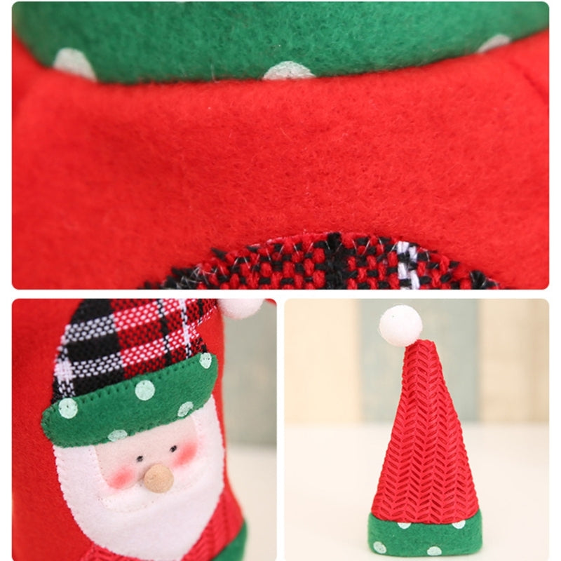 Weihnachtsmuster-Flaschenhülle Flaschenverzierung