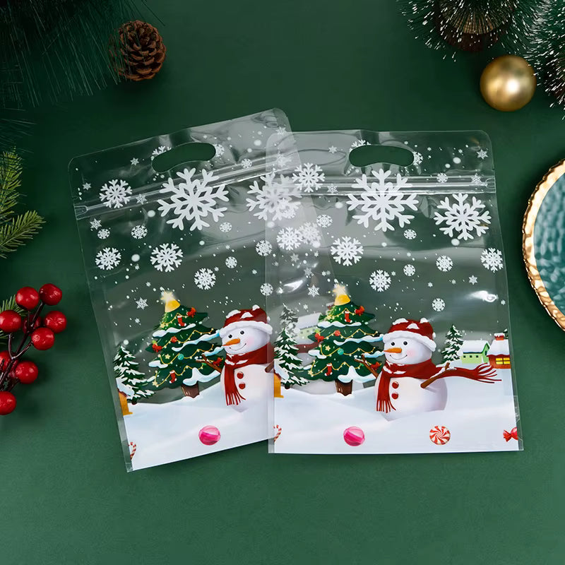 Weihnachts-Reißverschlussbeutel, 20 Stück.