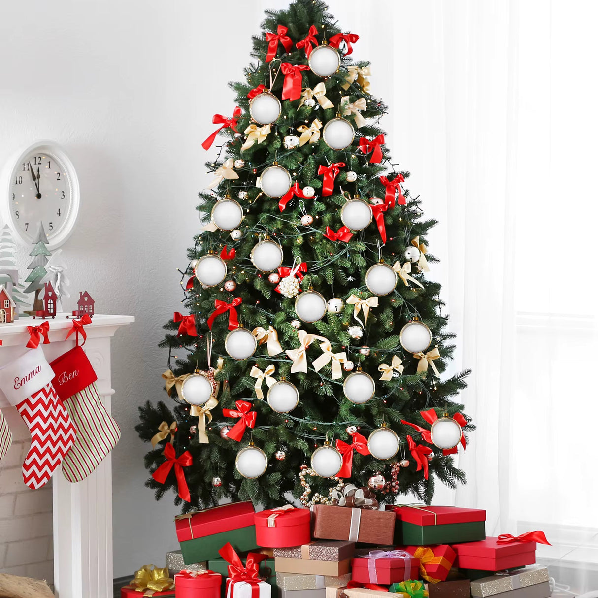 Styropor-Weihnachtskugel-Dekorationsset