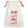 Weihnachts-Baumwolltasche 250x400mm Ecru