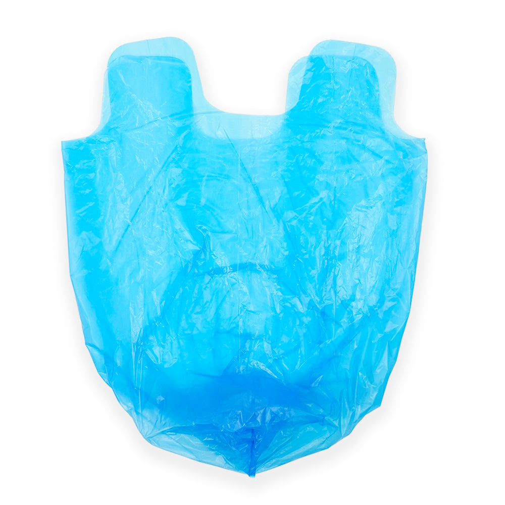 Blaue Müllbeutel mit Zugband