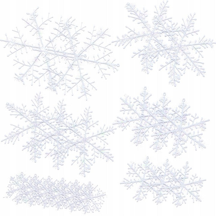 Künstliche Schneeflocken Weihnachtsdekoration für Fenster und Türen