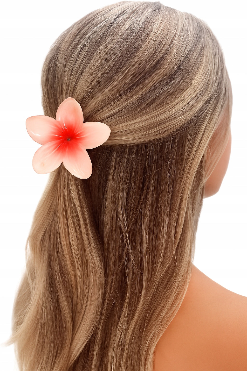 Haarspange mit Blumenmotiv