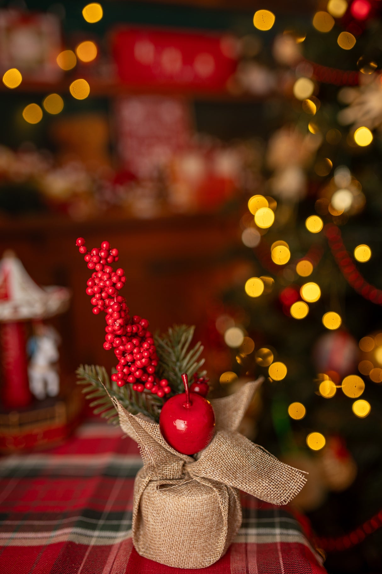 Set mit 6 Weihnachtsdekorationen