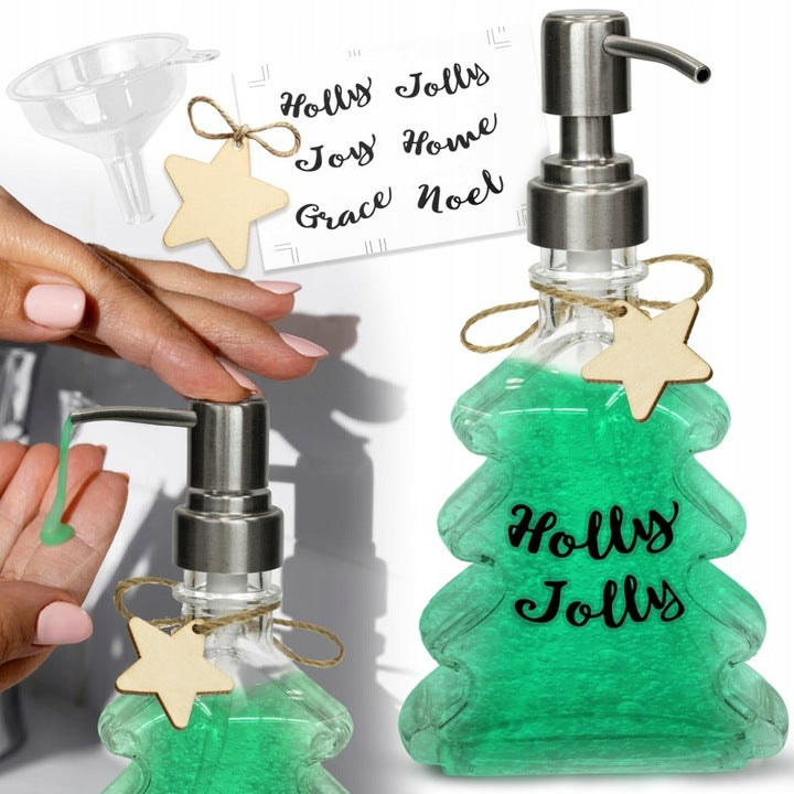 Weihnachtlicher Seifenspender 300ml 2 Stück.
