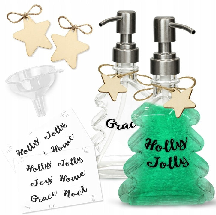 Weihnachtlicher Seifenspender 300ml 2 Stück.