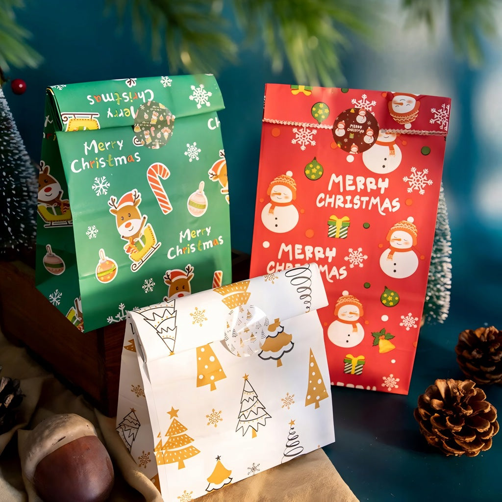 Adventskalendertüten mit Weinflaschen und Aufklebern