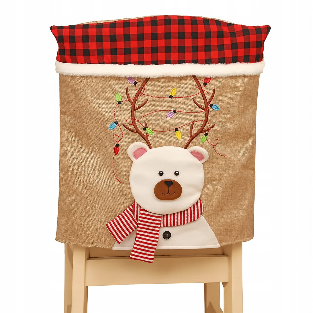 Teddybär-Stuhlbezug Weiß