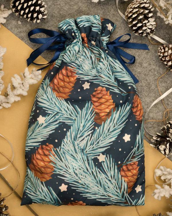 Weihnachtsbeutel aus Polyester 20x35cm Kegel Weihnachtsbaumzweig