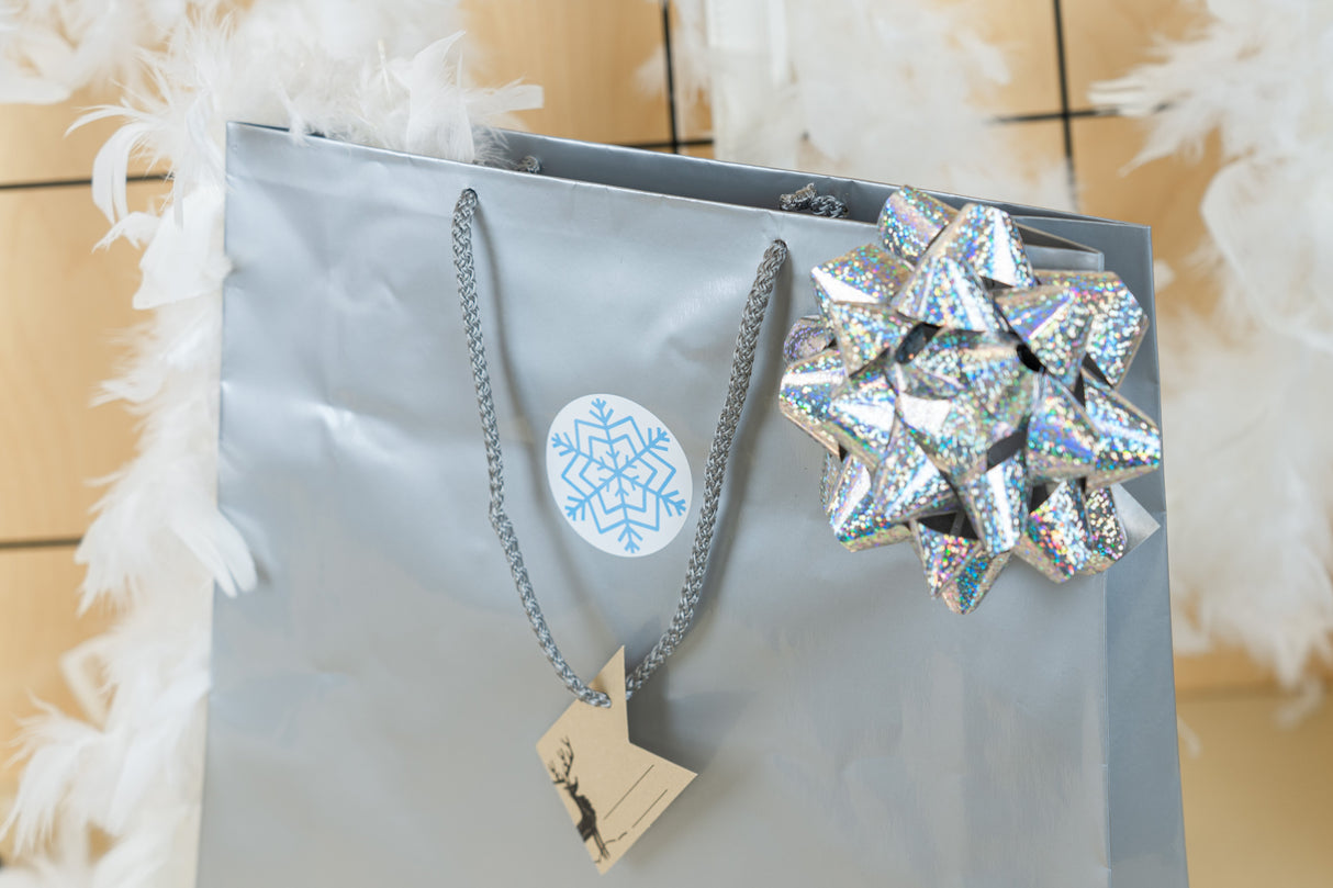 Set Weihnachtsgeschenktüten MARINEBLAU UND GRAU