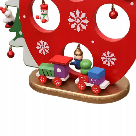 Weihnachtsmannfigur aus Holz