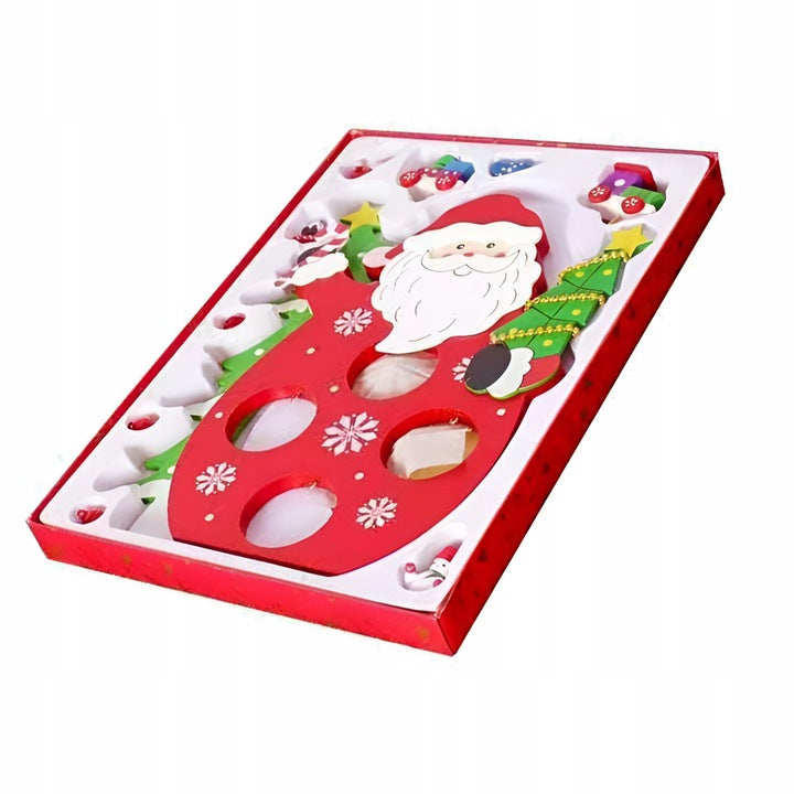 Weihnachtsmannfigur aus Holz