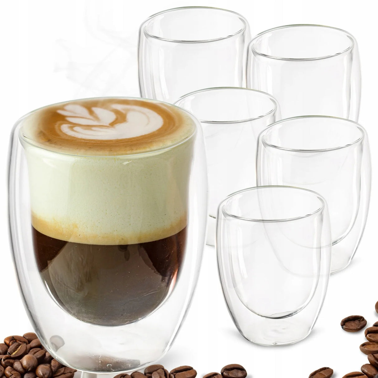 Doppelwandige Thermogläser 300 ml 6er Set