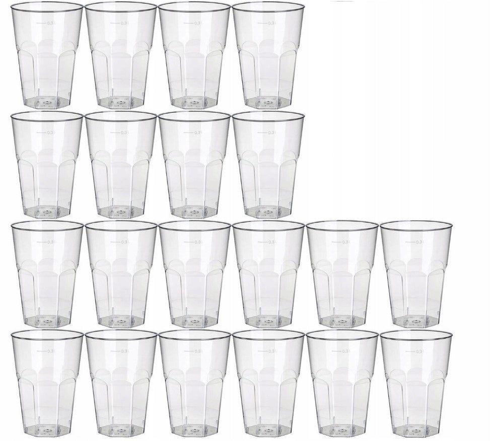 Plastikbecher für Getränke 300 ml 40 Stück