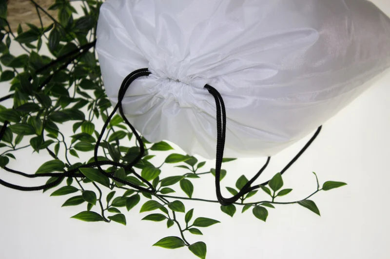 Rucksack aus Polyester 34x40cm Weiß