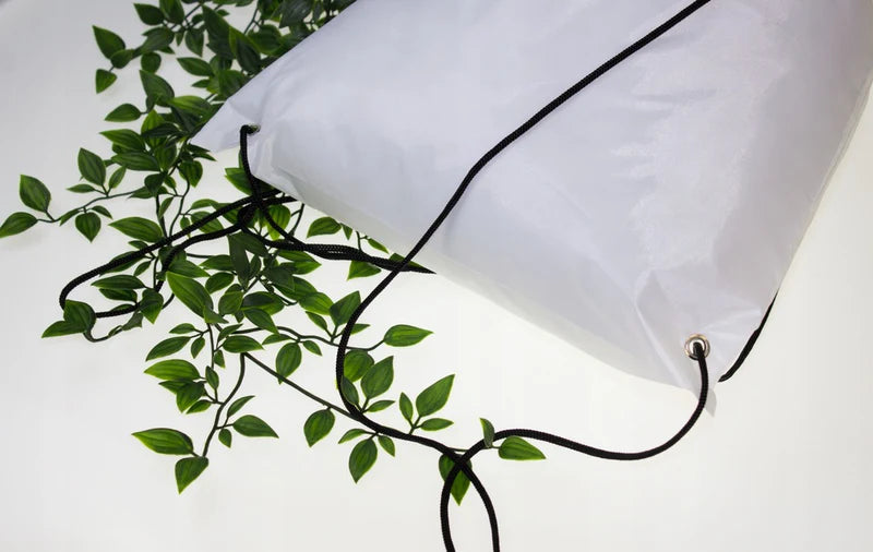 Rucksack aus Polyester 34x40cm Weiß