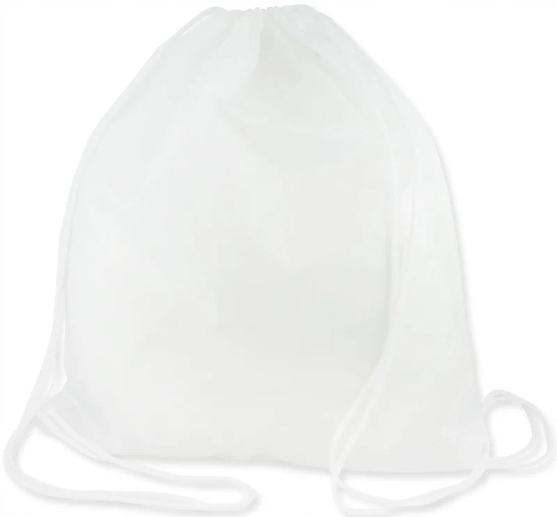 Rucksack aus Polyester 34x40cm Weiß