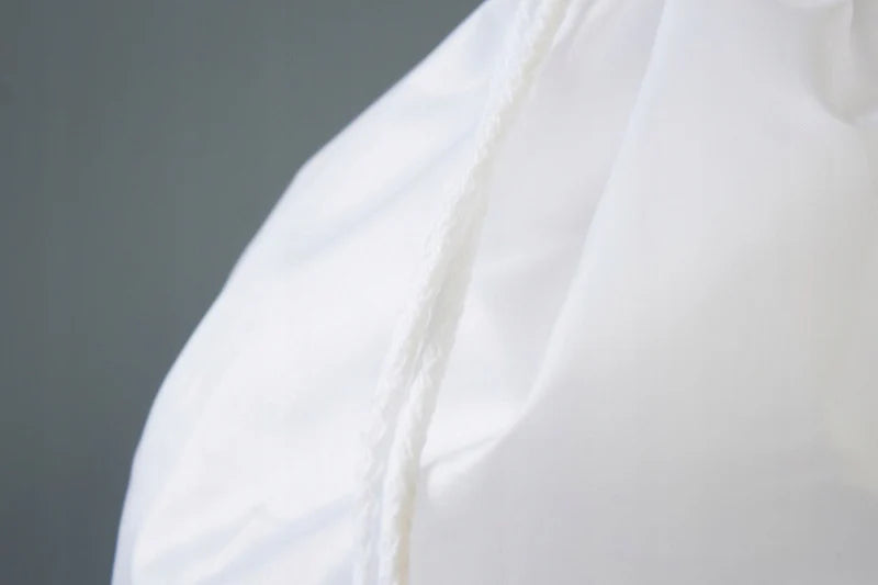 Rucksack aus Polyester 34x40cm Weiß