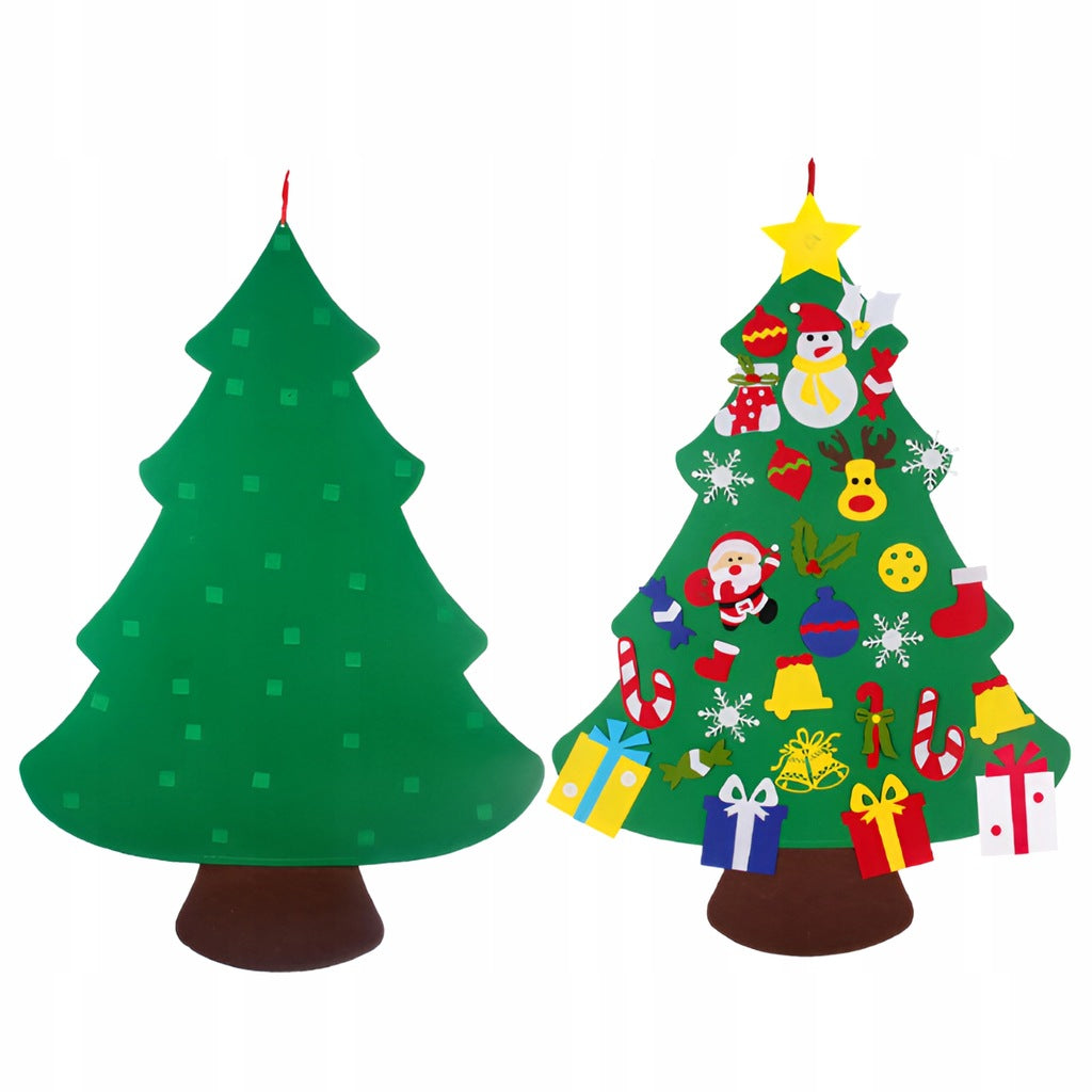 Dekorativer Weihnachtsbaum aus Filz