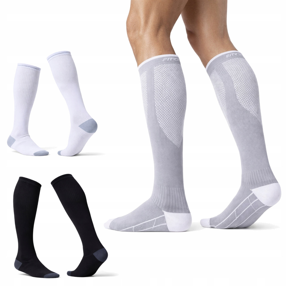 Sport-Kompressionssocken 3er-Pack