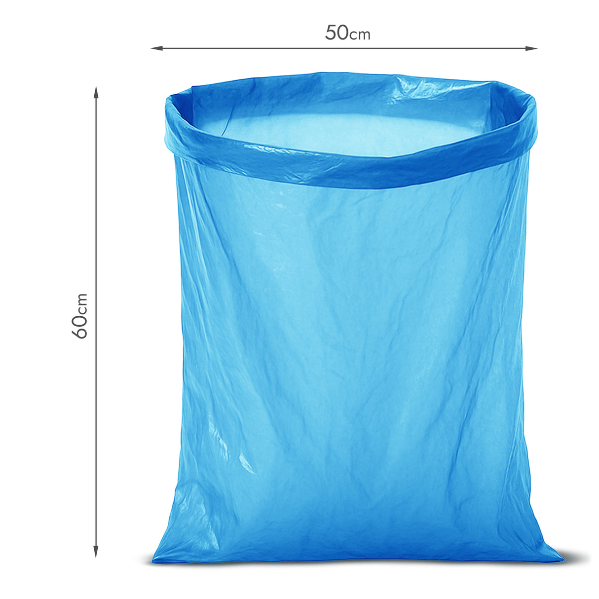 Blaue Recycelte Müllbeutel 35L