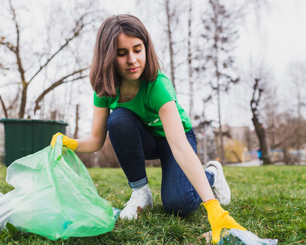Grün Recycelte Müllsäcke 60L