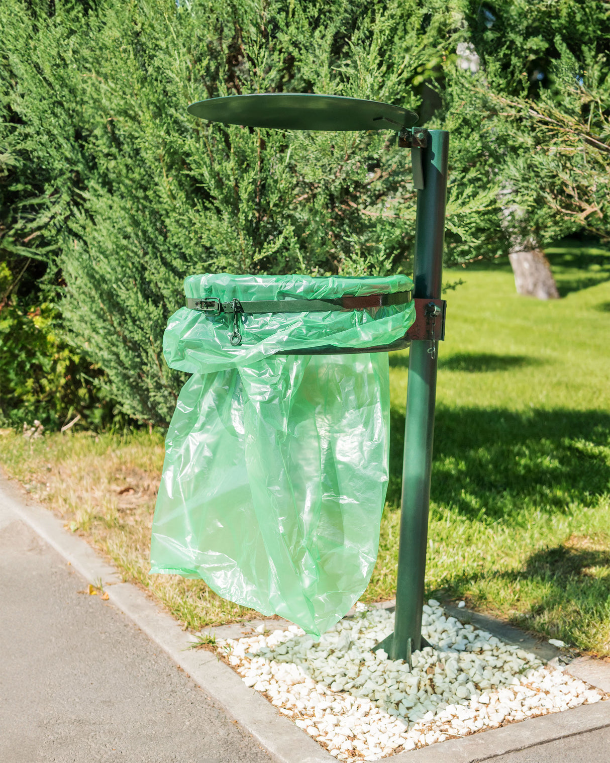 Grüne Recycelte Müllsäcke 120L