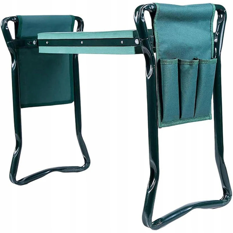 Klappbarer 2-in-1-Gartenhocker mit Kniebankfunktion