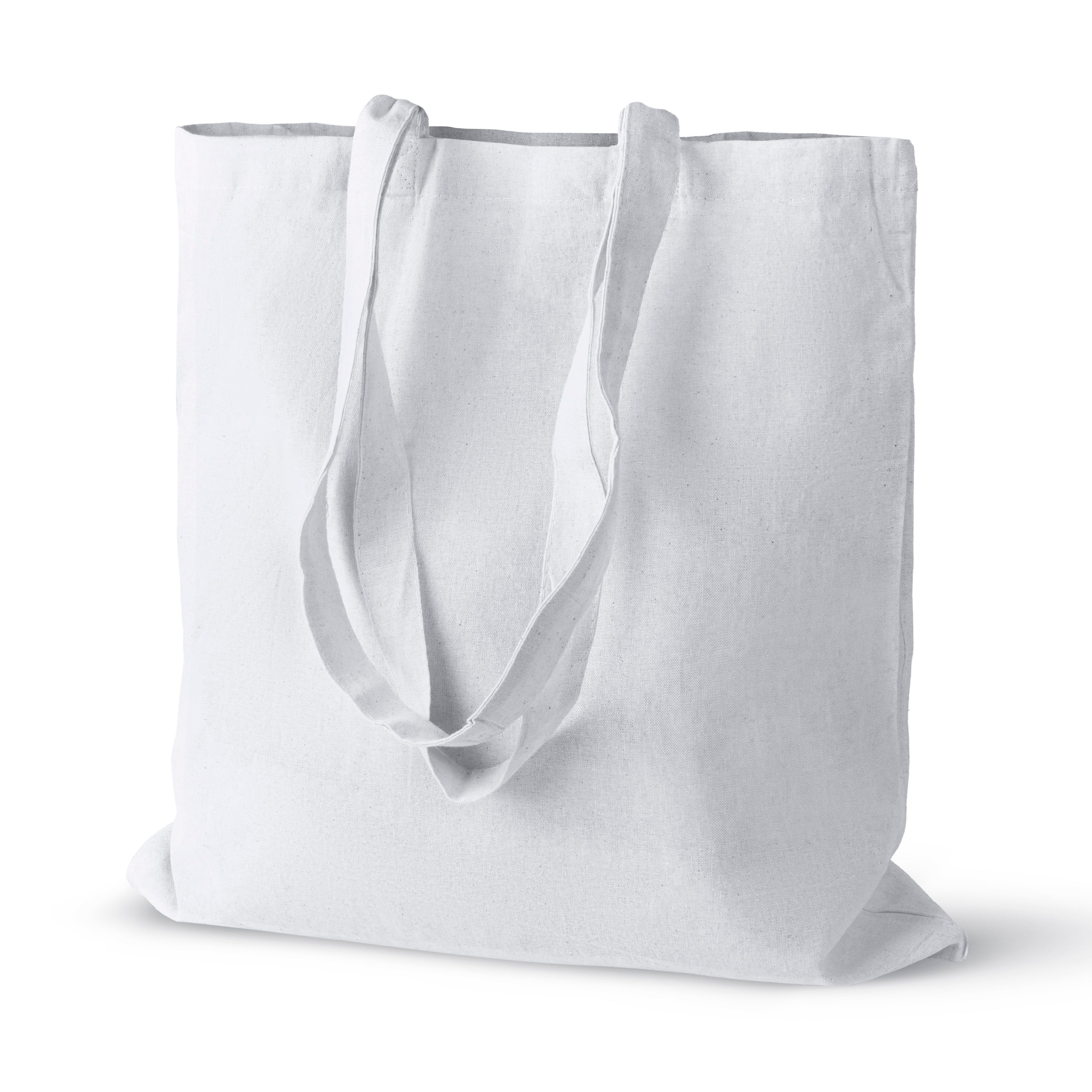 Baumwolltasche Weiß 380x420 mm Griff: 70 cm