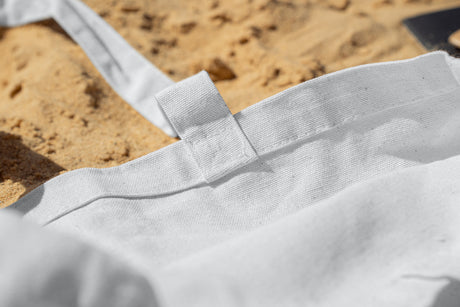 Baumwolltasche Weiß 380x420 mm Griff: 70 cm