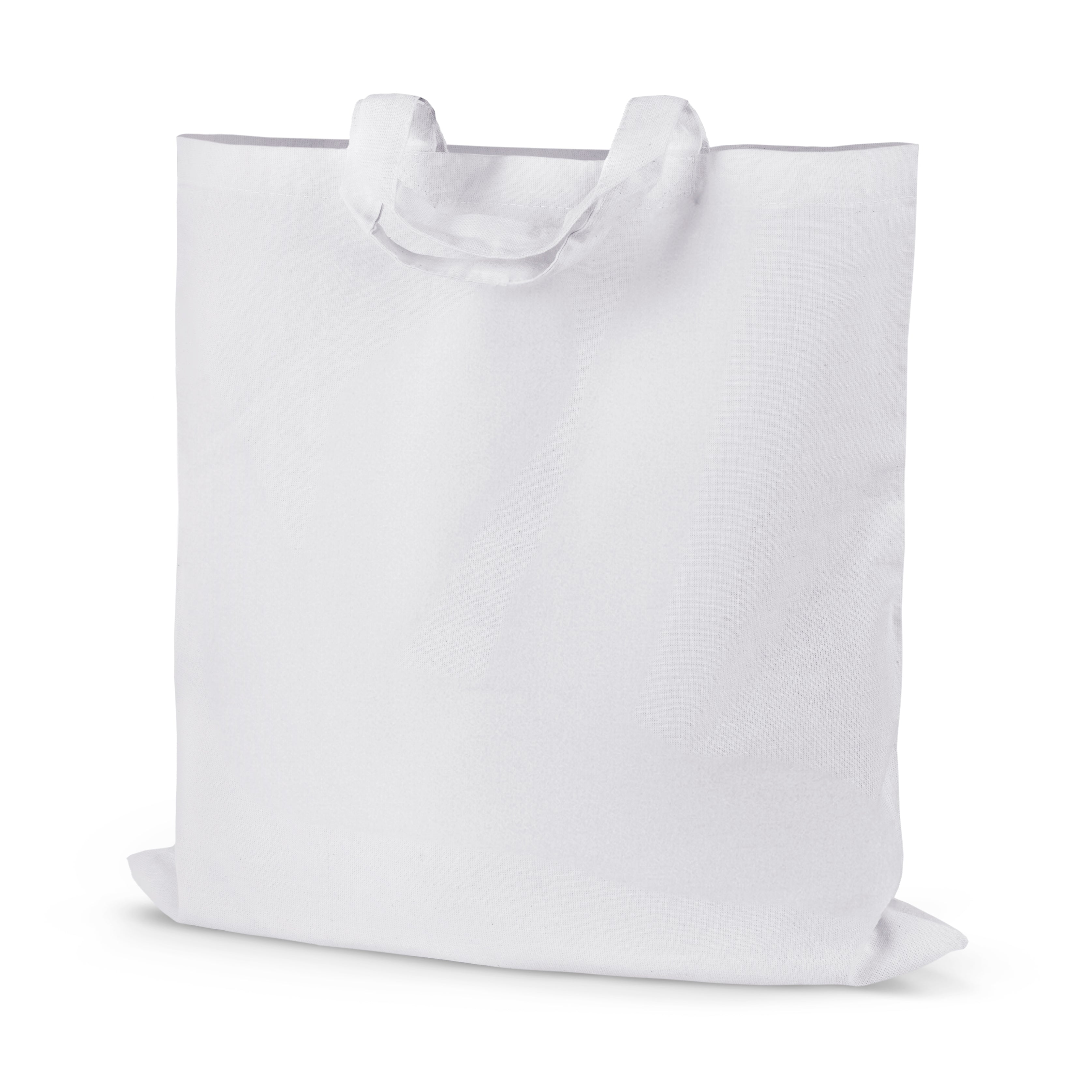 Baumwolltasche Weiß 380x420 mm 220 g Griff: 35cm