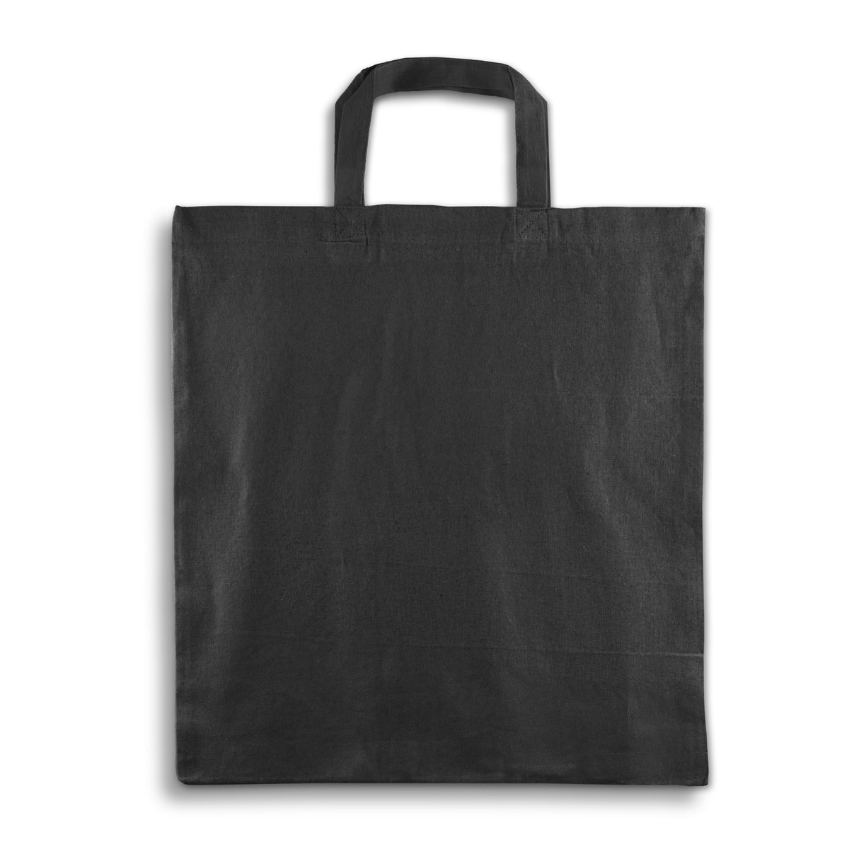 Baumwolltasche Schwarz 380x420 mm 145 g Griff: 35 cm