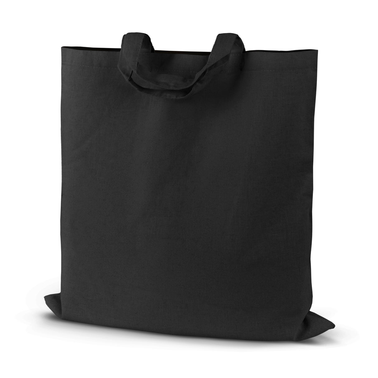 Baumwolltasche Schwarz 380x420 mm 145 g Griff: 35 cm