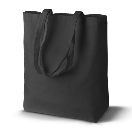 Baumwolltasche Schwarz 380x80x420 mm 145 g Griff: 70 cm