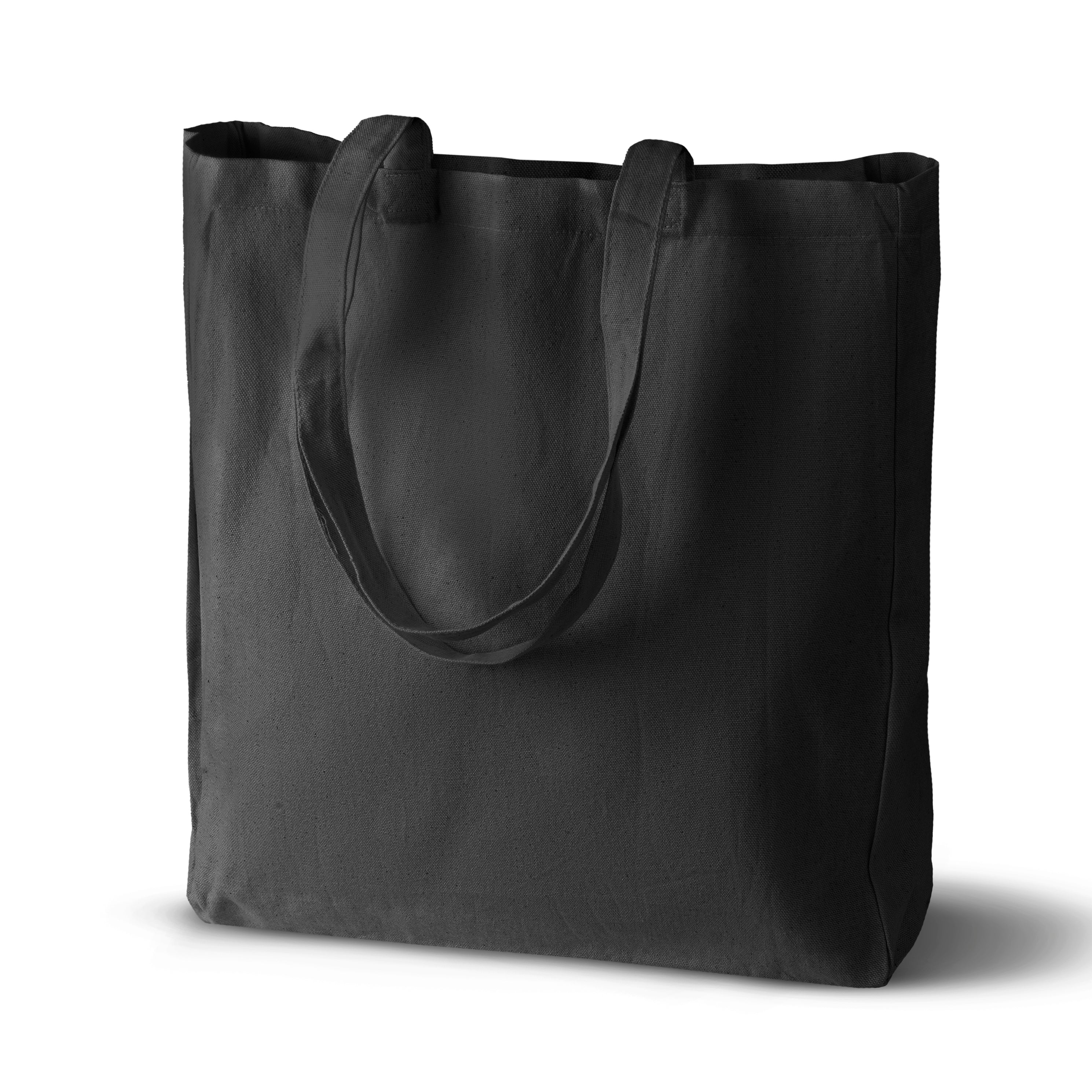 Baumwolltasche Schwarz 380x80x80x420 mm Griff: 70 cm