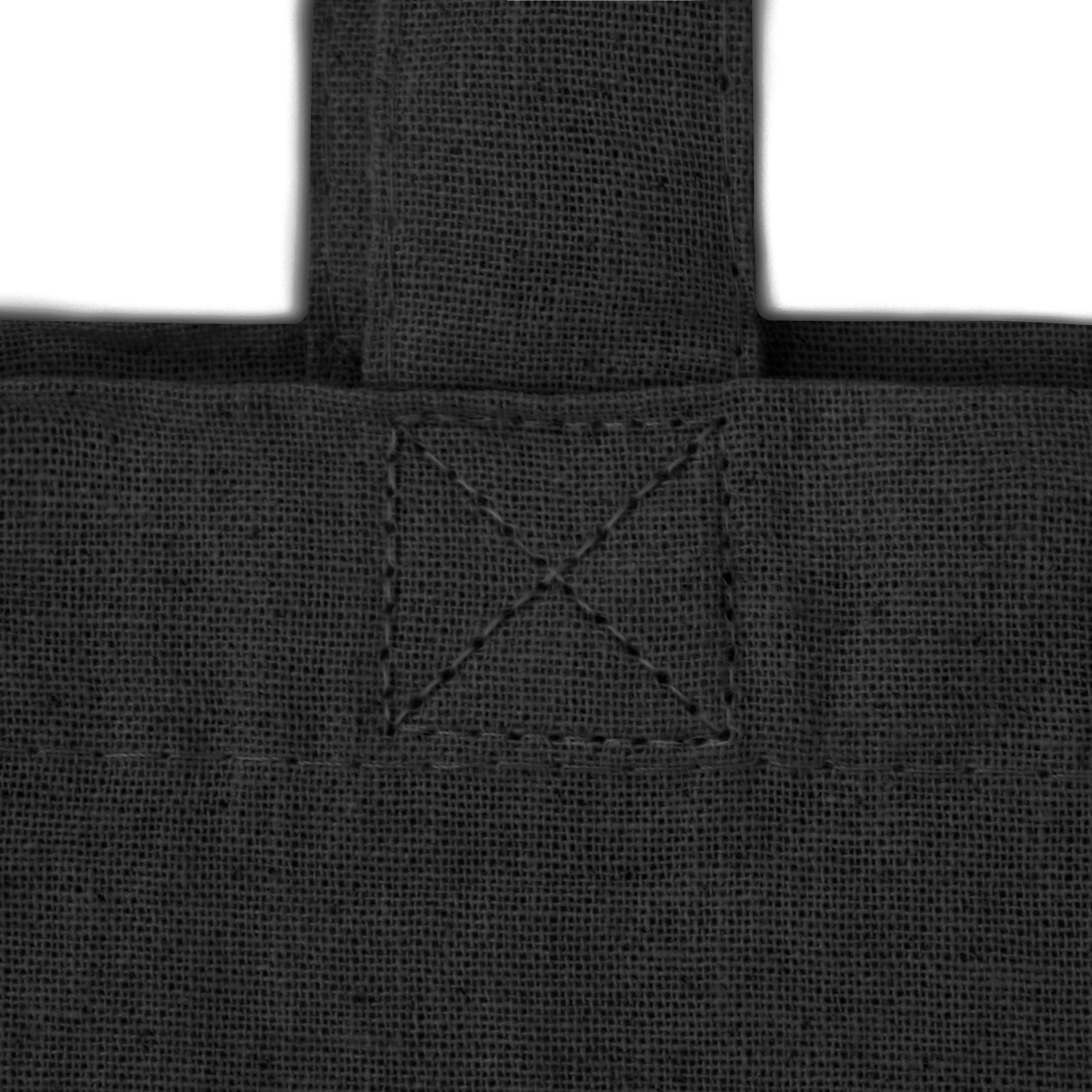 Baumwolltasche Schwarz 380x80x80x420 mm Griff: 70 cm